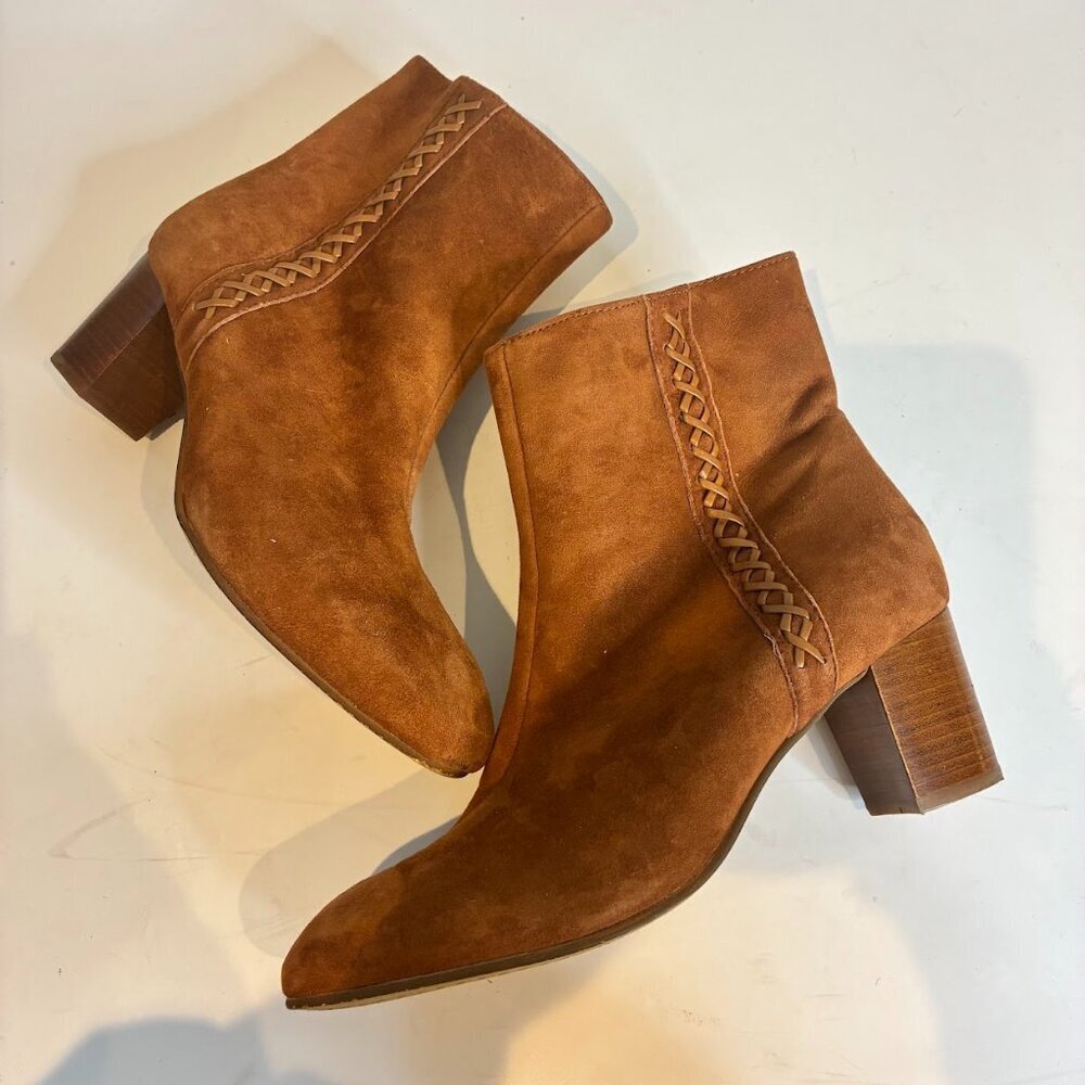 Earth | Sparta Cinnamon Suede Booties 10